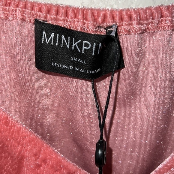 MINKPINK x Revolve Mekness Ruched Top In Blush Size S - Picture 6 of 8